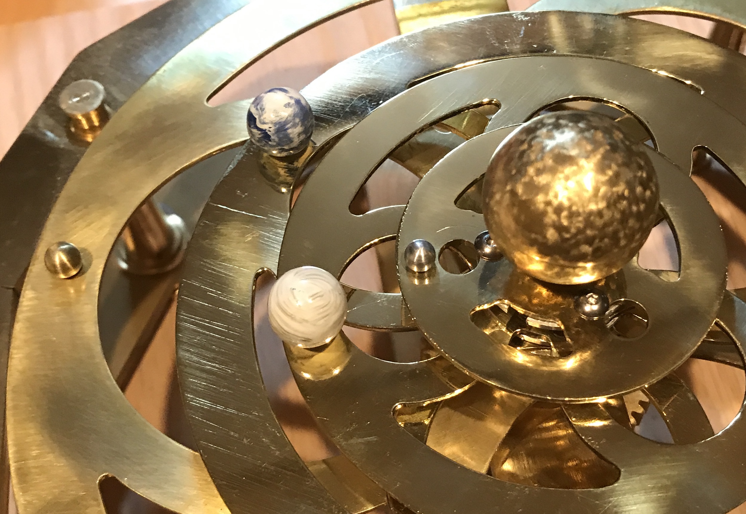 Orrery with planets